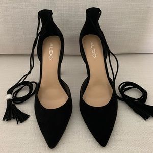 ALDO Black Fritano Wrap-around Pump
